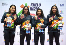 भव्या ने चौथे दिन तीन गोल्ड मेडल जीते