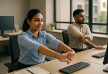 ऑफिस में फिट कैसे रहें: डेस्क जॉब वालों के लिए आसान टिप्स और व्यायाम (फिटनेस की राह पर चलें—कुर्सी से उठे बिना भी!)
