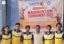SSIPMT रायपुर पुरुष टीम ने मारी बाज़ी, BIT दुर्ग महिला टीम भी विजेता — CSVTU राज्य स्तरीय बैडमिंटन चैंपियनशिप में धाक