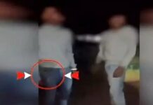 युवक ने वीडियो में चाकू से दी धमकी