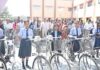 उद्योग मंत्री ने सरस्वती साइकिल योजना अंतर्गत छात्राओं को साइकिल वितरित की