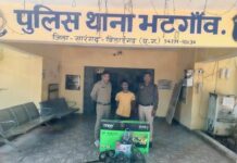 इलेक्ट्रॉनिक दुकान में चोरी के बाद लगाई आग, आरोपी गिरफ्तार