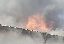 तिफरा औद्योगिक क्षेत्र में भीषण आग, इलाके में अफरा-तफरी