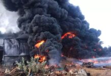 राजनांदगांव के मोंहदी में केमिकल फैक्ट्री में भीषण आग, लाखों का नुकसान