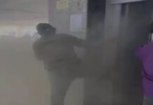 अपार्टमेंट की लिफ्ट में आग, सिक्योरिटी गार्ड की सतर्कता से टला बड़ा हादसा