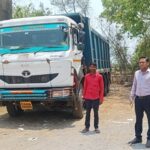 राजनांदगांव में अवैध खनिज परिवहन पर सख्ती, रेत से भरा हाईवा जब्त