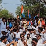 छात्र संघ चुनाव बहाली की मांग पर एनएसयूआई का प्रदेशभर में प्रदर्शन