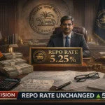 आरबीआई(RBI) का बड़ा फैसला: रेपो रेट 5.25% पर बरकरार, आर्थिक स्थिरता पर जोर RBI NEWS- Yuva Choupal News