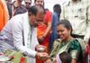 मुख्यमंत्री साय ने बच्चों को कराया अन्नप्राशन, गर्भवती महिलाओं की गोदभराई में दी शुभकामनाएं