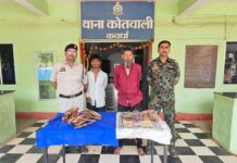 एसी कॉपर पाइप चोरी का खुलासा, दो आरोपी गिरफ्तार yuva choupaI news - CG crime news