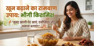 थकान और खून की कमी से हैं परेशान? सुबह खाली पेट भीगी किशमिश खाने के ये चमत्कारी फायदे जान लें!