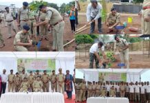 सरदार पटेल जयंती पर सेक्टर-6 पुलिस लाइन में पौधरोपण, 200 से अधिक पौधे लगाए गए