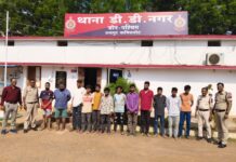 डीडी नगर पुलिस की बड़ी कार्रवाई, अवैध शराब तस्कर और चाकूबाज गिरफ्तार, 10 अड्डेबाजों पर कार्रवाई