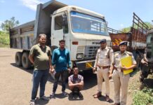 उरला क्षेत्र से चोरी हुआ ट्रक बरामद, 24 घंटे के भीतर आरोपी गिरफ्तार