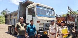 उरला क्षेत्र से चोरी हुआ ट्रक बरामद, 24 घंटे के भीतर आरोपी गिरफ्तार