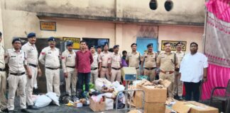 एनडीपीएस मामलों में जब्त नशीले पदार्थों का सिलतरा पावर प्लांट में नष्टीकरण