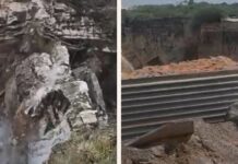 अवैध खनन के बीच बड़ा हादसा: 6 खदानें ध्वस्त, सड़क समाई, 10 गांवों का संपर्क टूटा