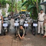 दोपहिया वाहन चोरी करने वाला शातिर चोर गिरफ्तार, 4 चोरी की बाइक बरामद