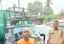 रायपुर में वाहन चोर गिरफ्तार, चोरी का मालवाहक ऑटो बरामद