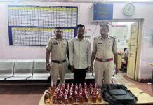 रायपुर में अवैध शराब बेचने की तैयारी नाकाम, 91 बोतलों के साथ आरोपी गिरफ्तार