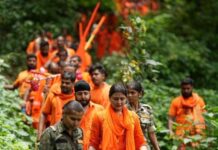 नदी, पहाड़ और जंगल पार कर नई ऊर्जा के साथ आगे बढ़ रही भावना की कांवड़ पदयात्रा