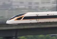 चीन की प्रयोगात्मक मैग्लेव ट्रेन ने 5.3 सेकंड में पकड़ी 800 किमी/घंटा की रफ्तार