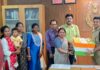 ‘रक्षा सूत्र’ अभियान के तहत पुलिस जवानों के लिए भेंट की गई राखियां