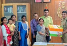 ‘रक्षा सूत्र’ अभियान के तहत पुलिस जवानों के लिए भेंट की गई राखियां