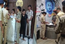 रायपुर में 30 स्पा सेंटरों पर पुलिस का छापा, ग्राहकों और कर्मचारियों के रिकॉर्ड खंगाले