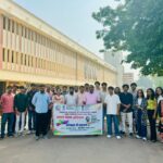 एनआईटी रायपुर ने राजिम में चलाया स्वच्छता अभियान, निकाली जागरूकता रैली